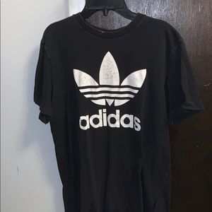 Adidas Front Logo Black Tee